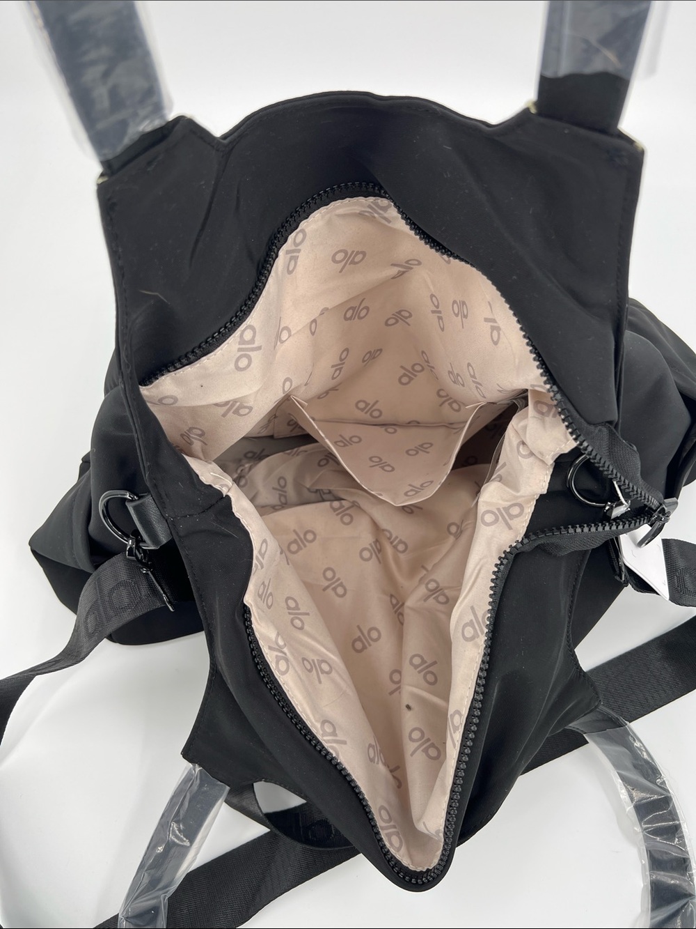 ALO Yoga Black Everyday Large Tote with Dual Shoulder Straps - Picture 7 of 8